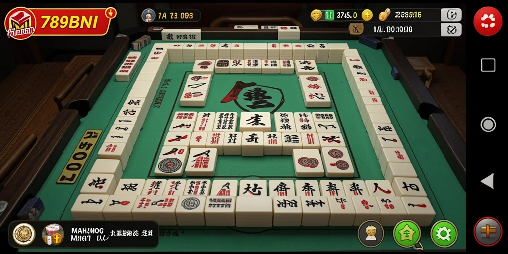 Tampilan gameplay Mahjong yang menarik dan menantang di 789BNI.