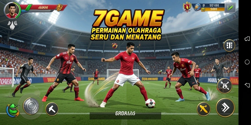 Tampilan gameplay seru dalam 7GAME dengan berbagai cabang olahraga.