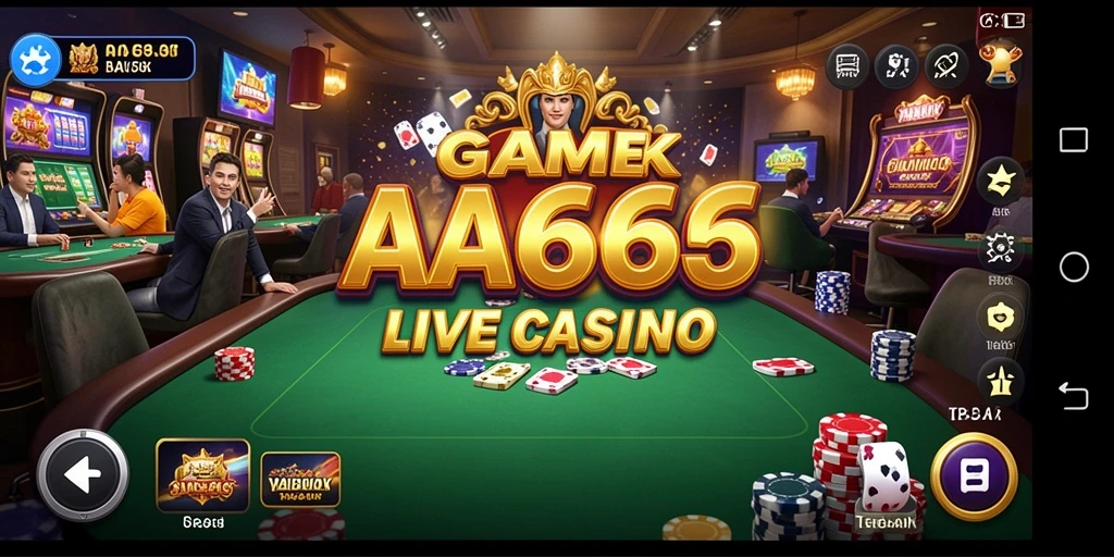 Gameplay Live Casino AA666 dengan dealer langsung yang profesional.