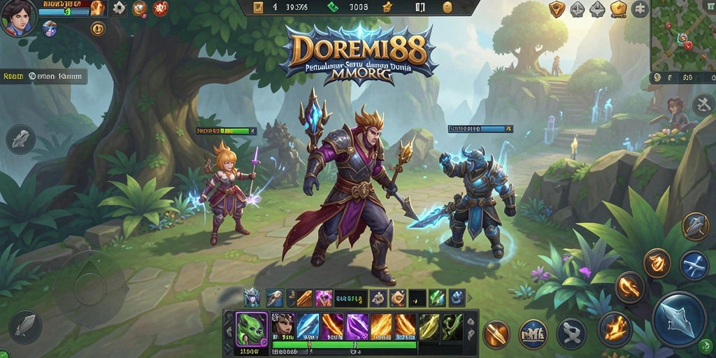 Screenshot gameplay DOREMI88 menampilkan petualangan pemain dalam dunia fantasi.