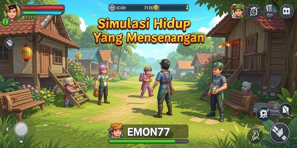 Tampilan gameplay EMON77 yang seru dan interaktif.