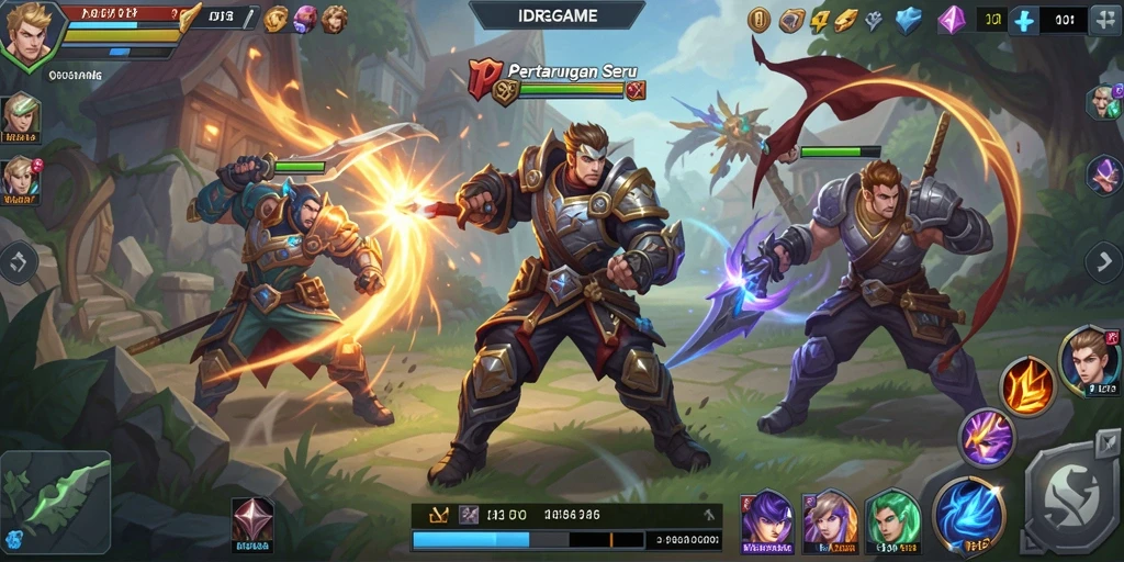 Gameplay seru IDRGAME dengan karakter unik dalam aksi.