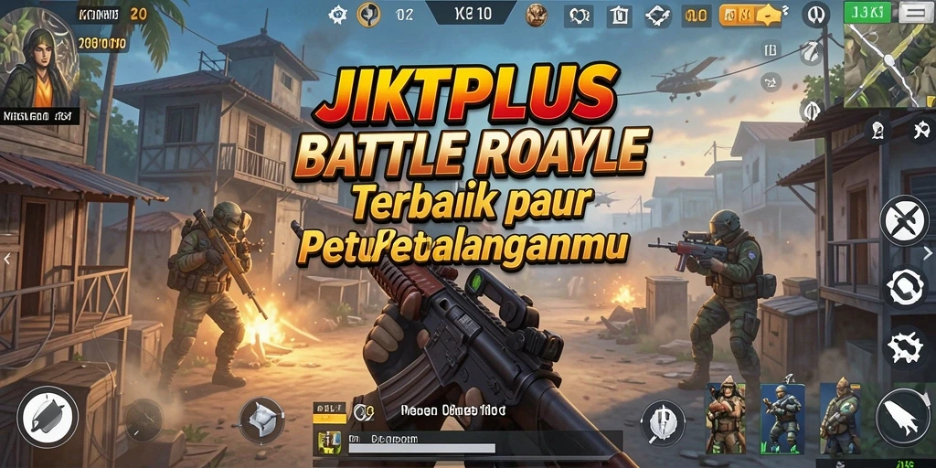 Tampilan gameplay seru di JKTPLUS yang penuh aksi Battle Royale.