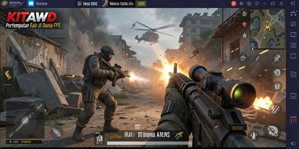 Tangkapan layar gameplay yang menampilkan aksi mendebarkan di KITAWD.