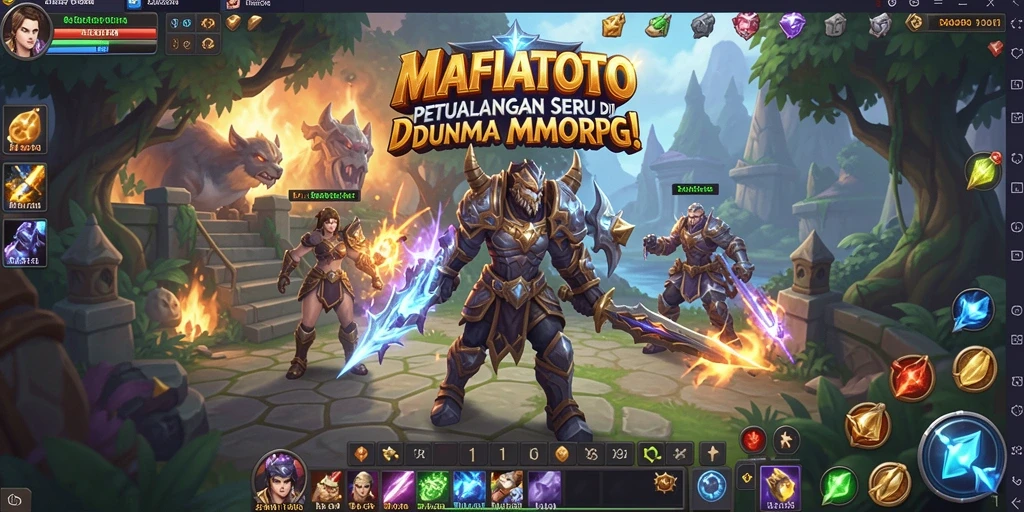 Screenshot MAFIATOTO menampilkan aksi seru dalam petualangan MMORPG.