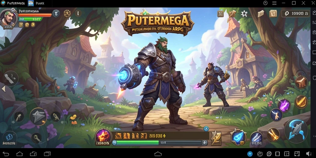 Tampilan gameplay PUTERMEGA yang penuh aksi dan strategi.