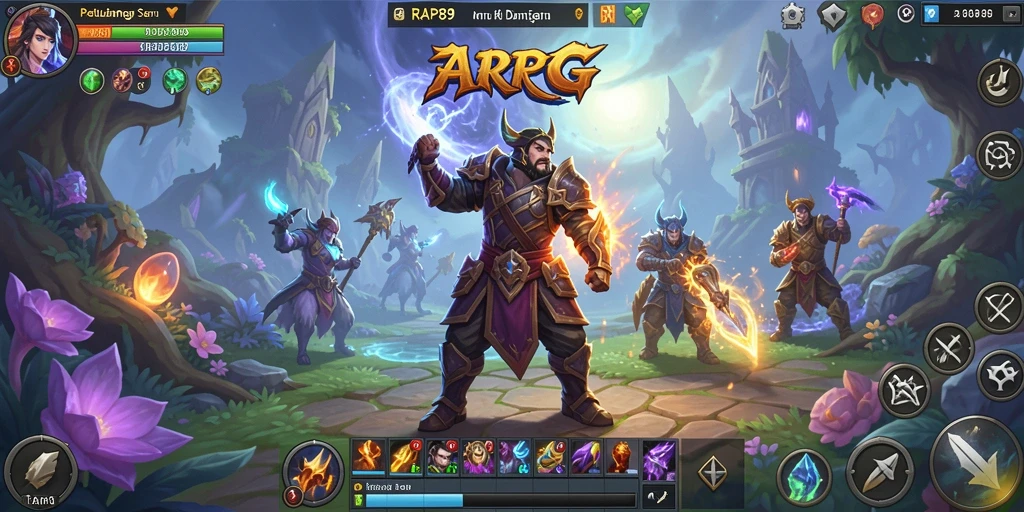 Screenshot menunjukkan aksi mendebarkan dalam pertarungan ARPG.