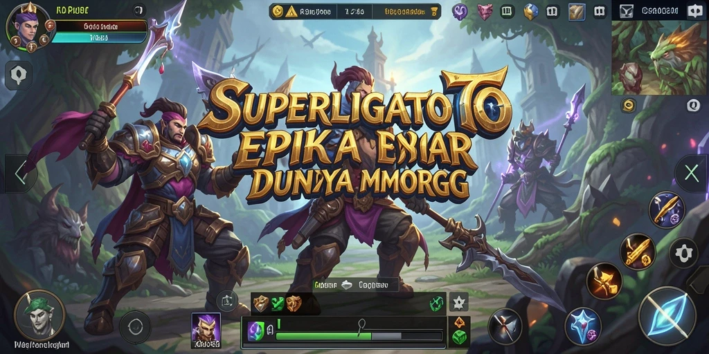 Gameplay SUPERLIGATOTO yang seru dan memikat dalam dunia MMORPG.