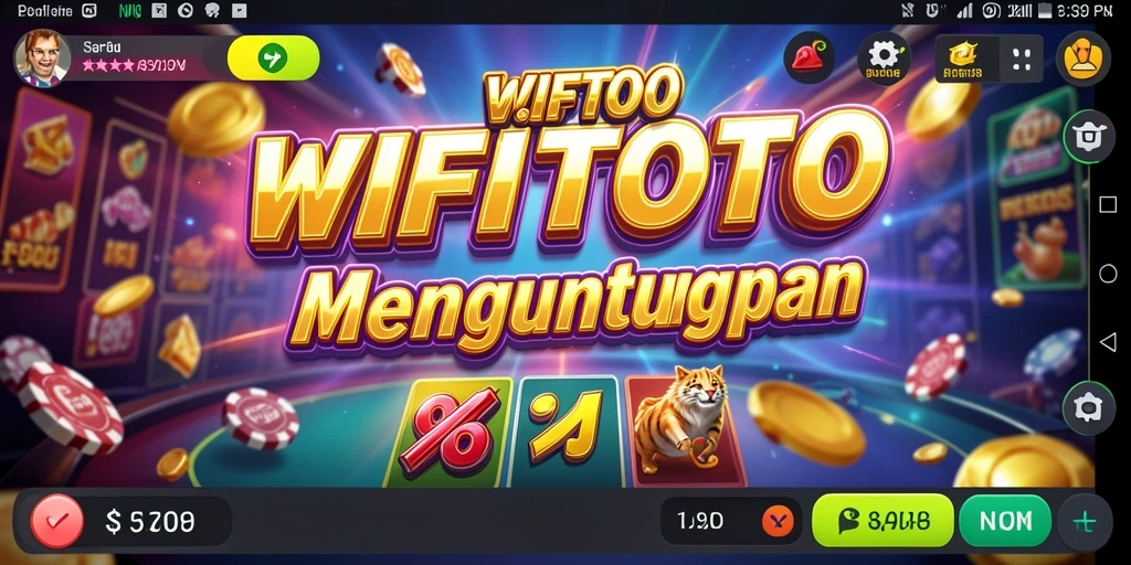 Tampilan gameplay menarik WIFITOTO dengan simbol dan bonus yang menghibur.